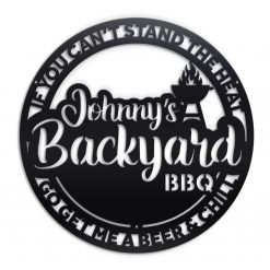 Personalized Backyard BBQ sign