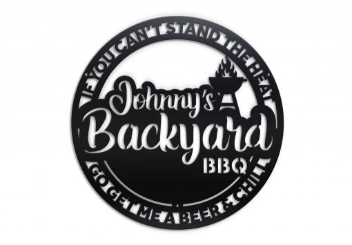 Personalized Backyard BBQ sign