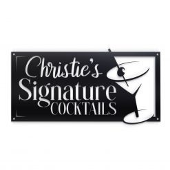 Custom Cocktail Bar Name Sign