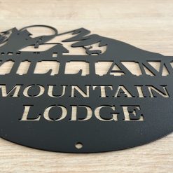 Personalized Cabin Metal Sign