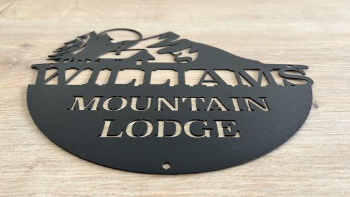 Personalized Cabin Metal Sign