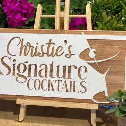 Cocktail Name Sign