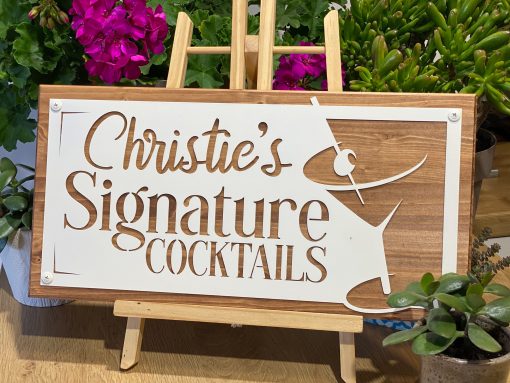 Cocktail Name Sign