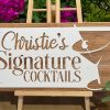 Personalized Cocktail Bar Name Sign