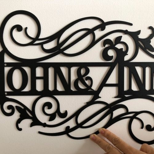 Personalized Family Name Sign - Metal Sign photo review